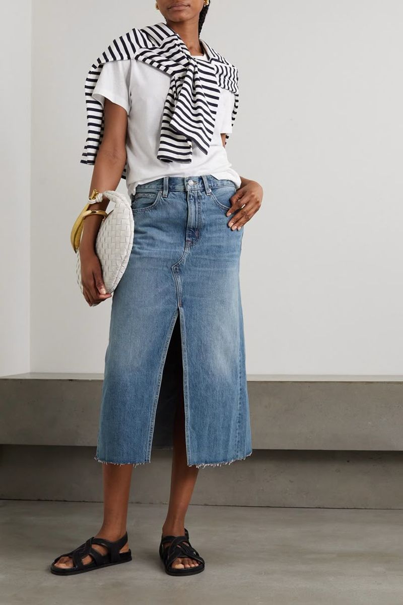 Dark Denim Skirt
