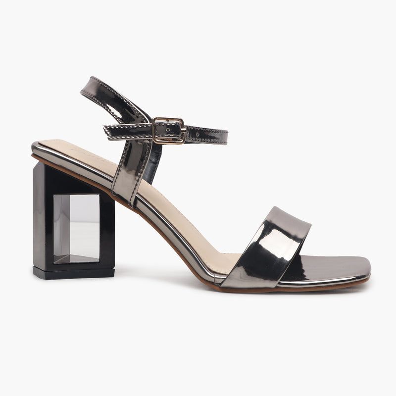Sculptural Block Heels