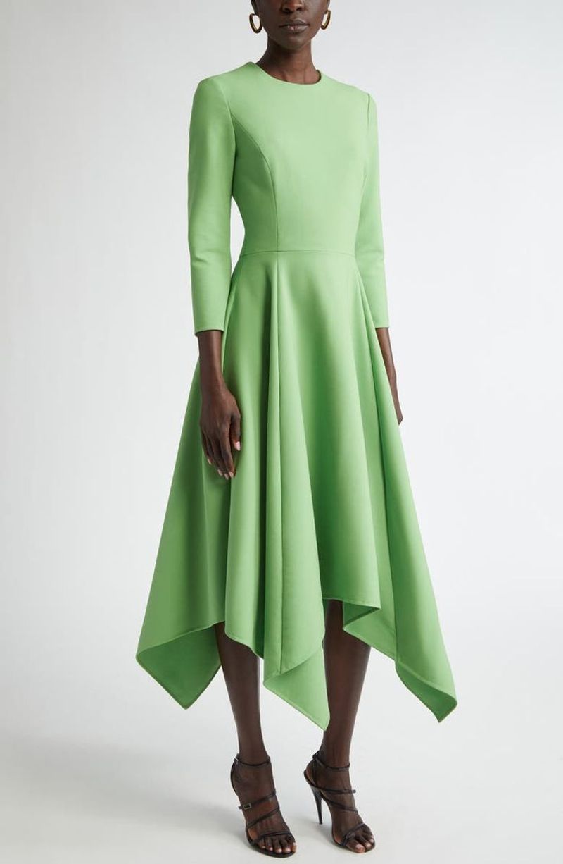 Oscar de la Renta - Fit-and-Flare Midi Dress