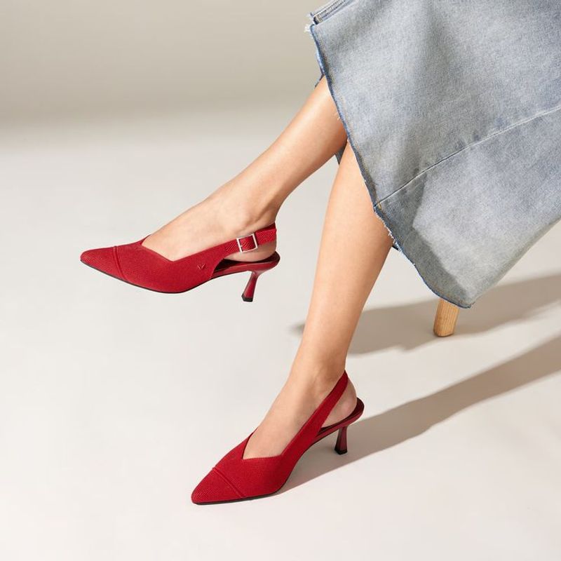 Pointed-Toe Slingbacks