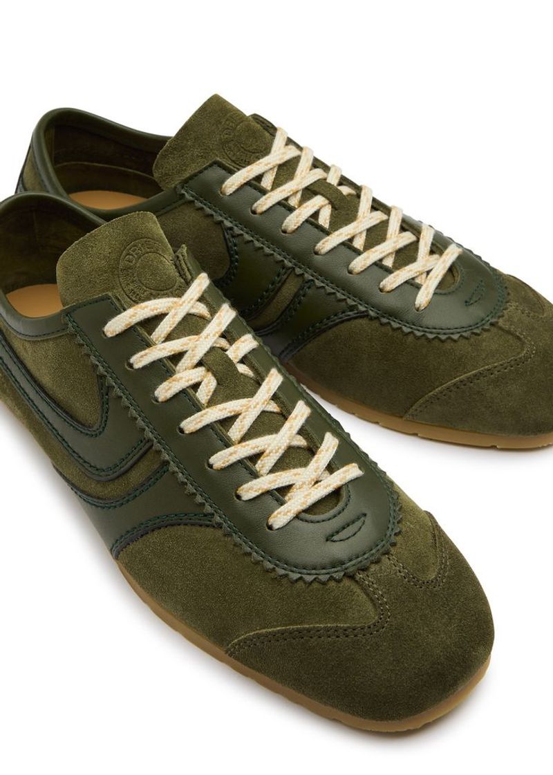 Dries Van Noten Suede-Trimmed Sneakers