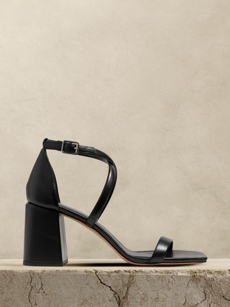 Banana Republic Strappy Block Heel Sandal