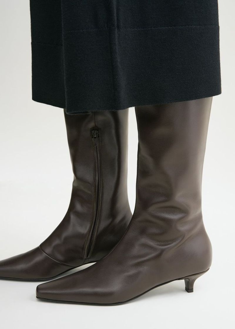 Brown 'The Slim' Boots – Toteme