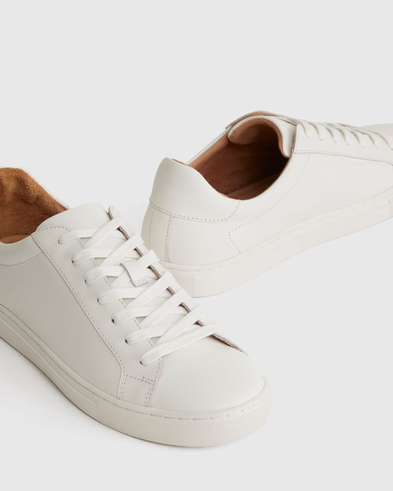 Timeless White Leather Sneakers