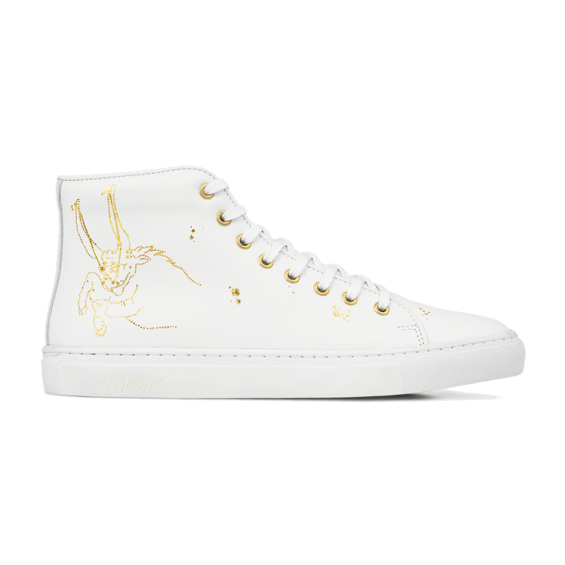 Le Mondeur Taurus High-Top Sneakers