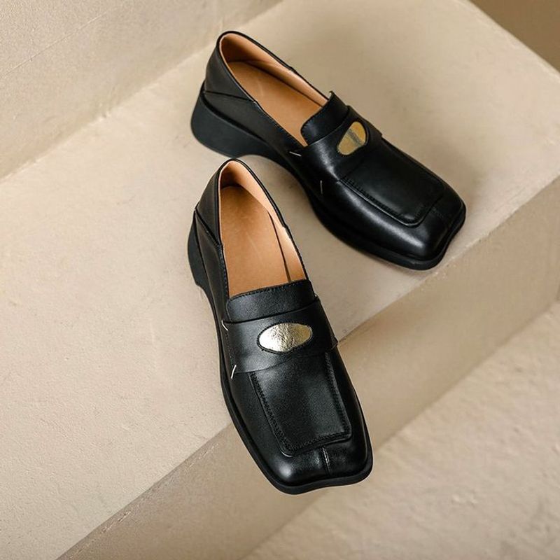 Square-Toed Loafers