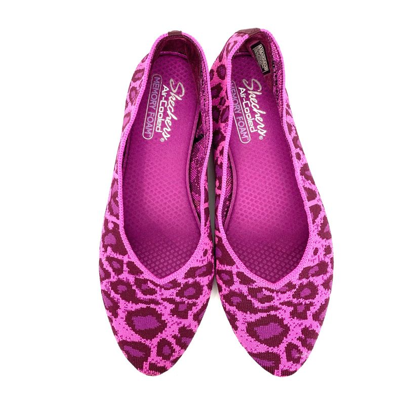 Memory Foam Flats in Neon Animal Print