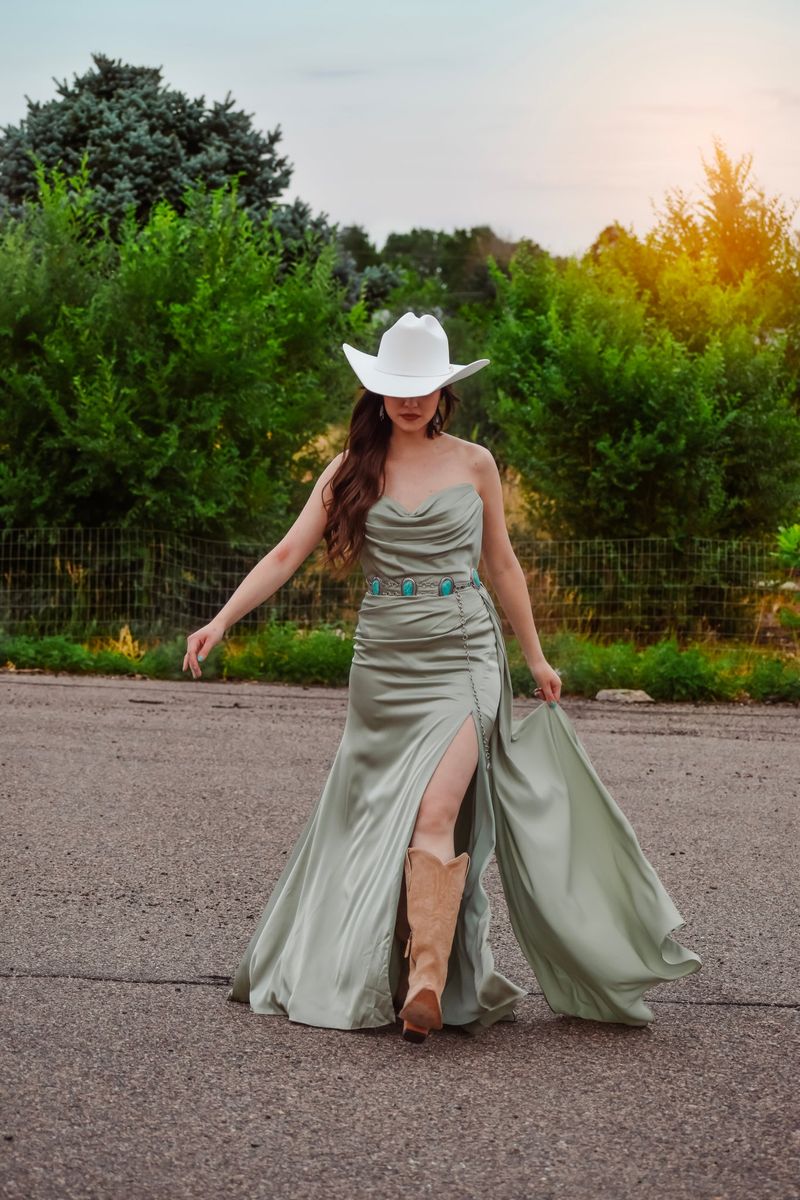 Cowboy Boots with Evening Gowns