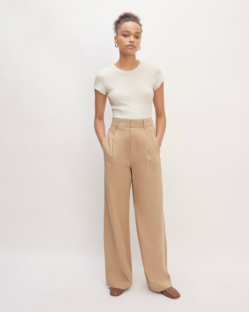 Everlane The Linen Way-High Drape Pant