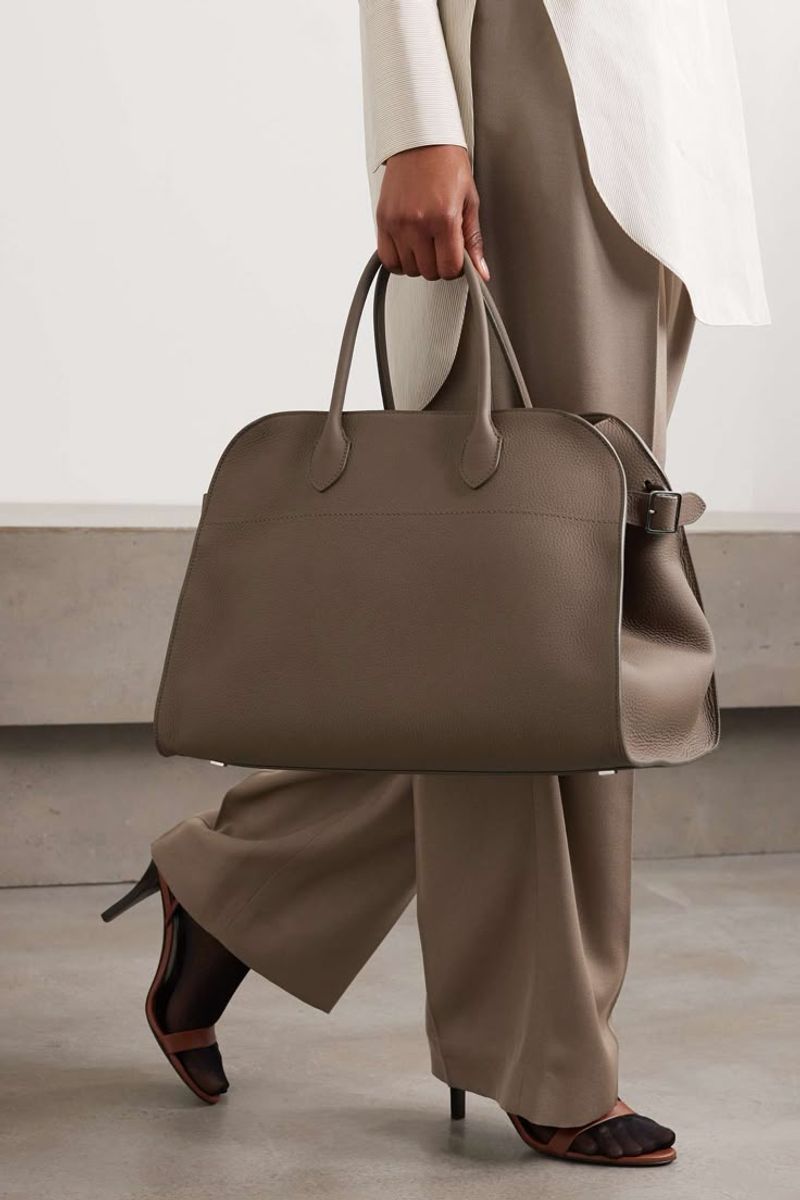 Strappy Heeled Sandals + Oversized Slouchy Tote