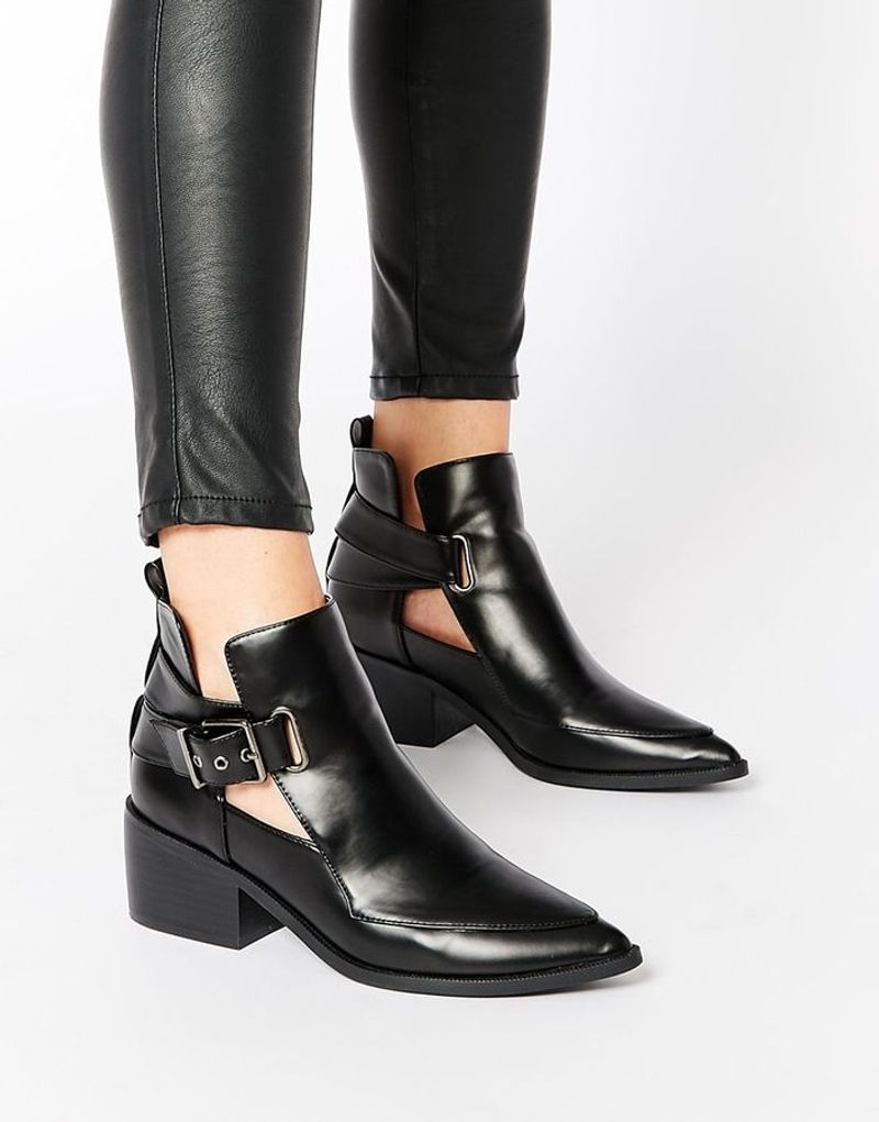 Cutout or Strappy Ankle Boots