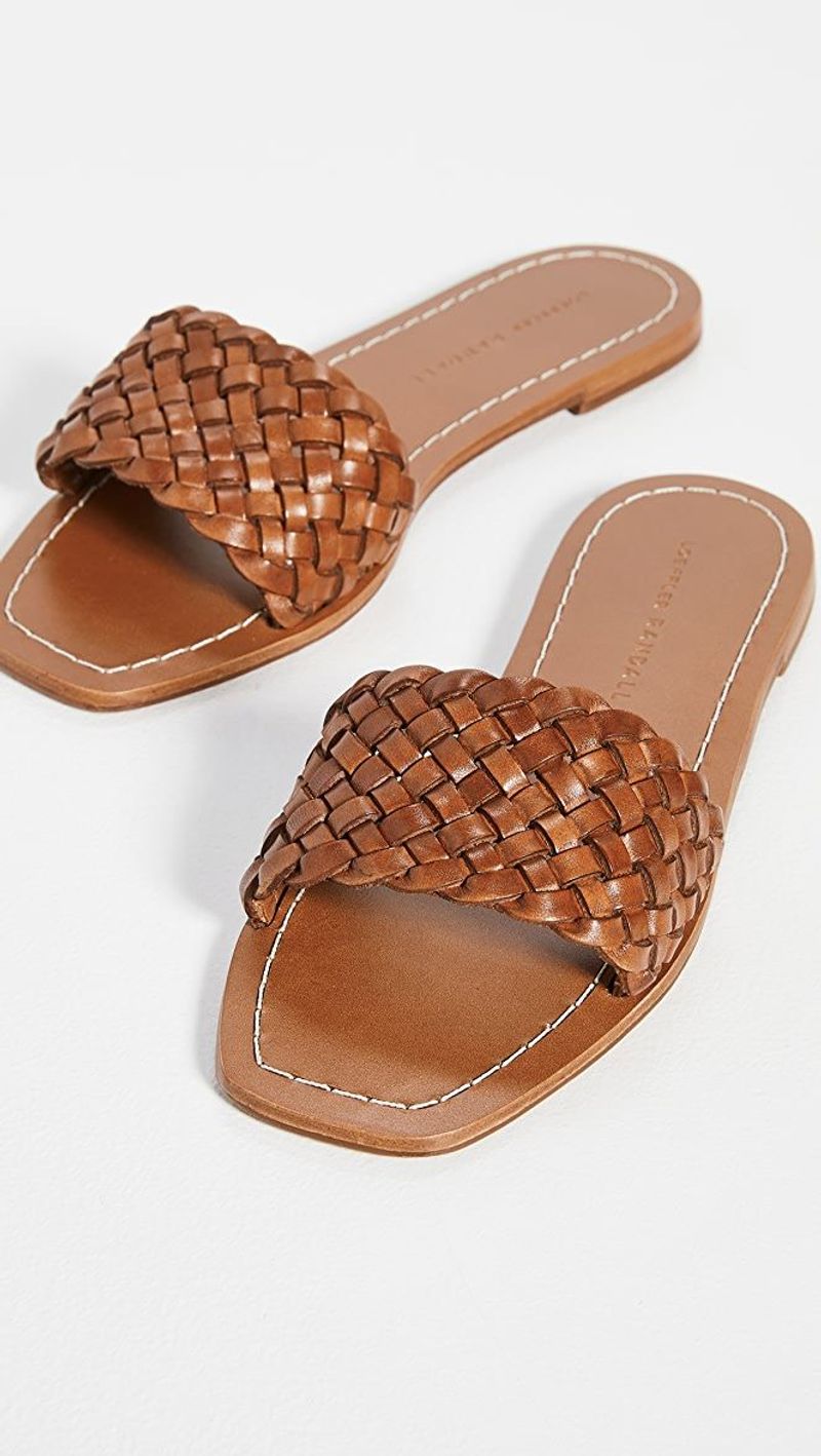 Woven Leather Slides: The Artisan's Choice