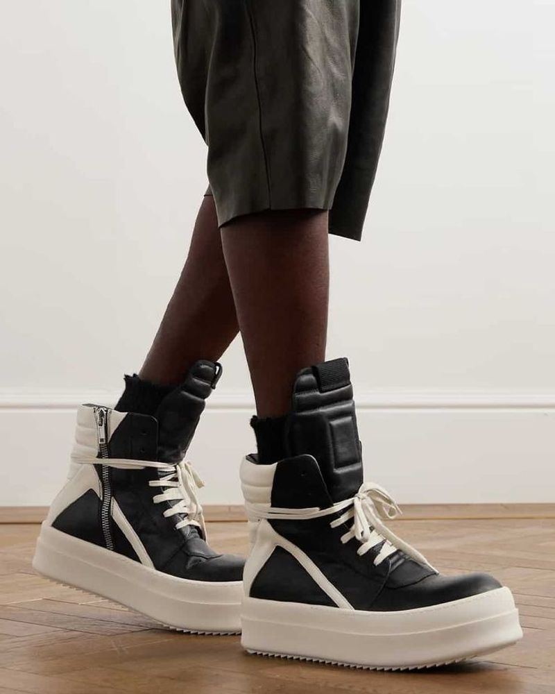 Rick Owens “Geobasket” High-Top Sneakers