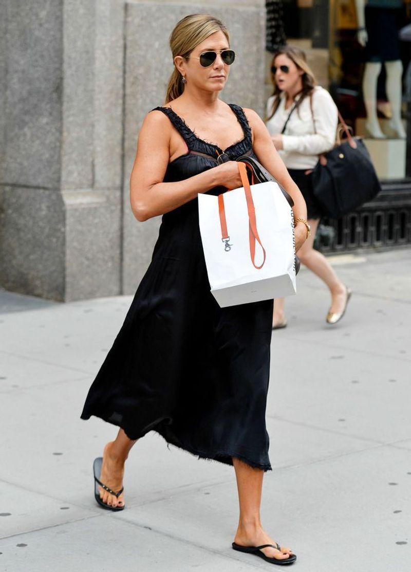 Flip-Flops + Linen Dresses