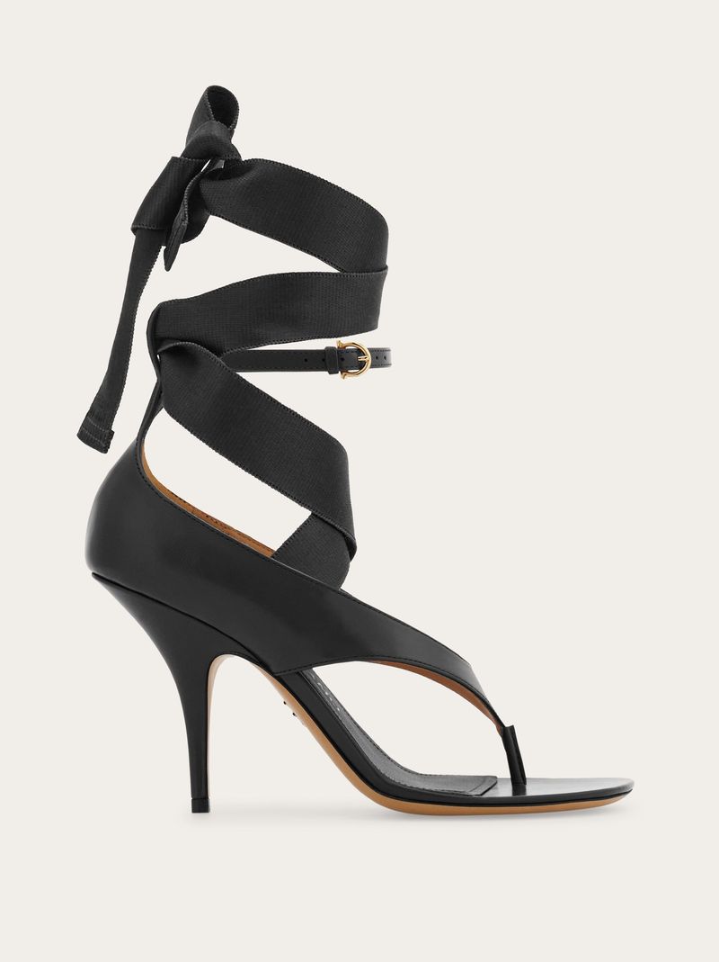 Ferragamo Ribbon-Laced Sandals