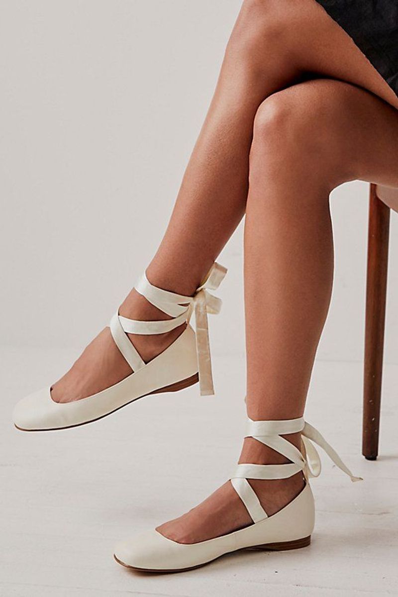 Ballet-Inspired Lace-Up Flats