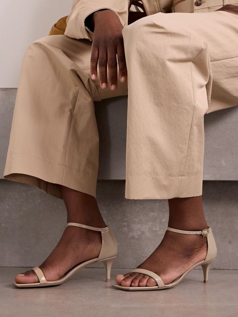 Strappy Low-Heel Sandals