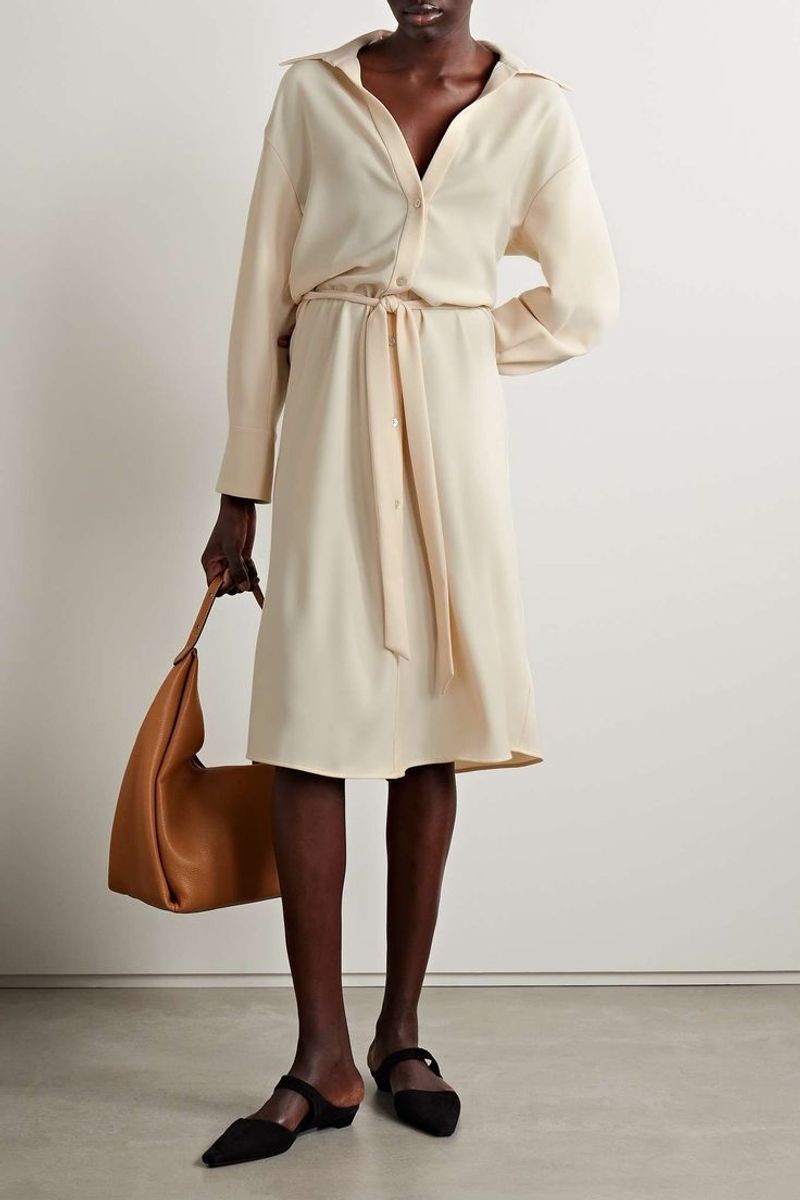 Try a Belted Shirt Dress