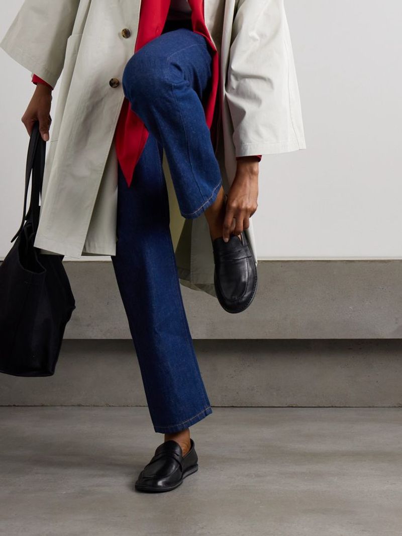The Row Leather Loafers