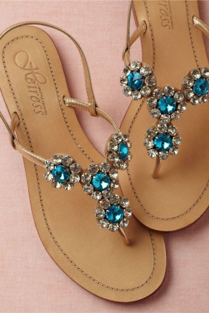 Embellished Flip-Flops