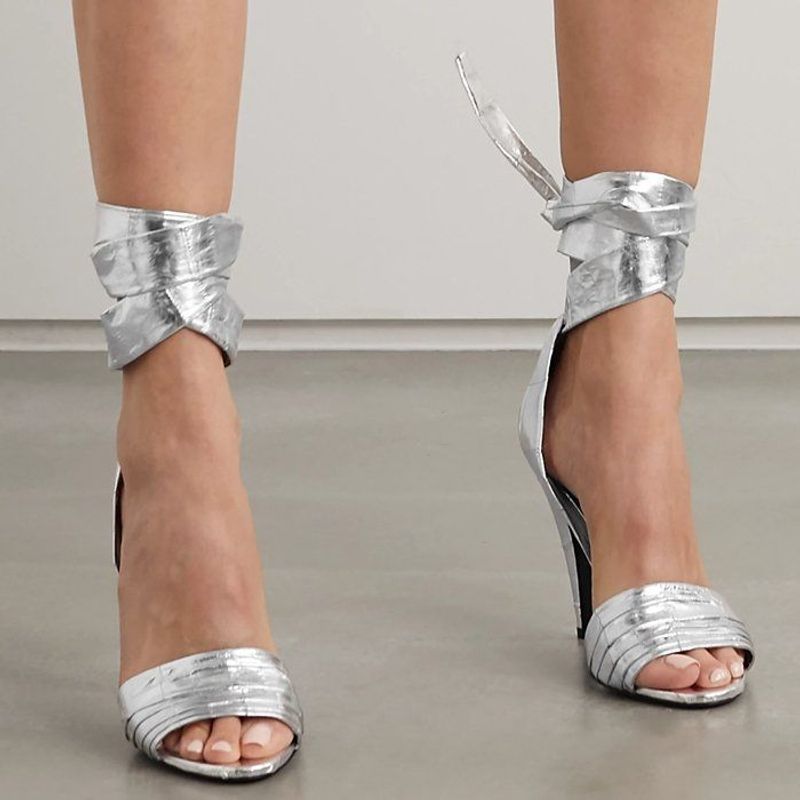Ankle-Strap Heels (Especially Thick Straps)