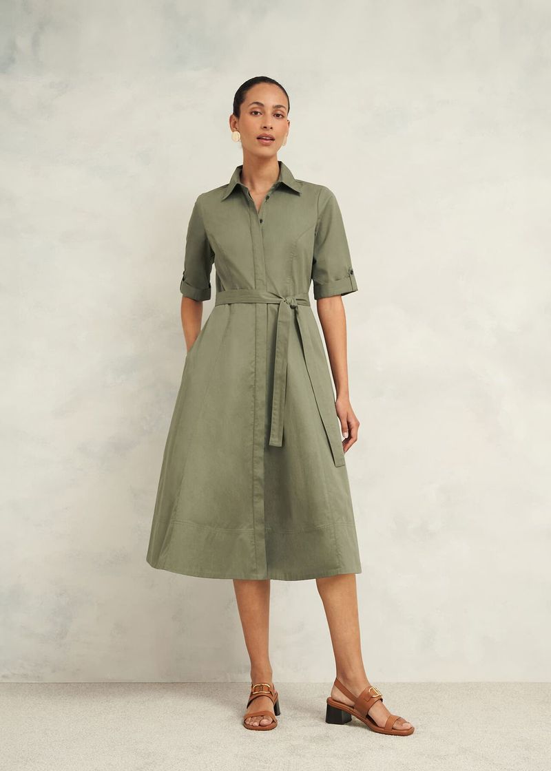 Hobbs Riley Cotton Shirt Dress