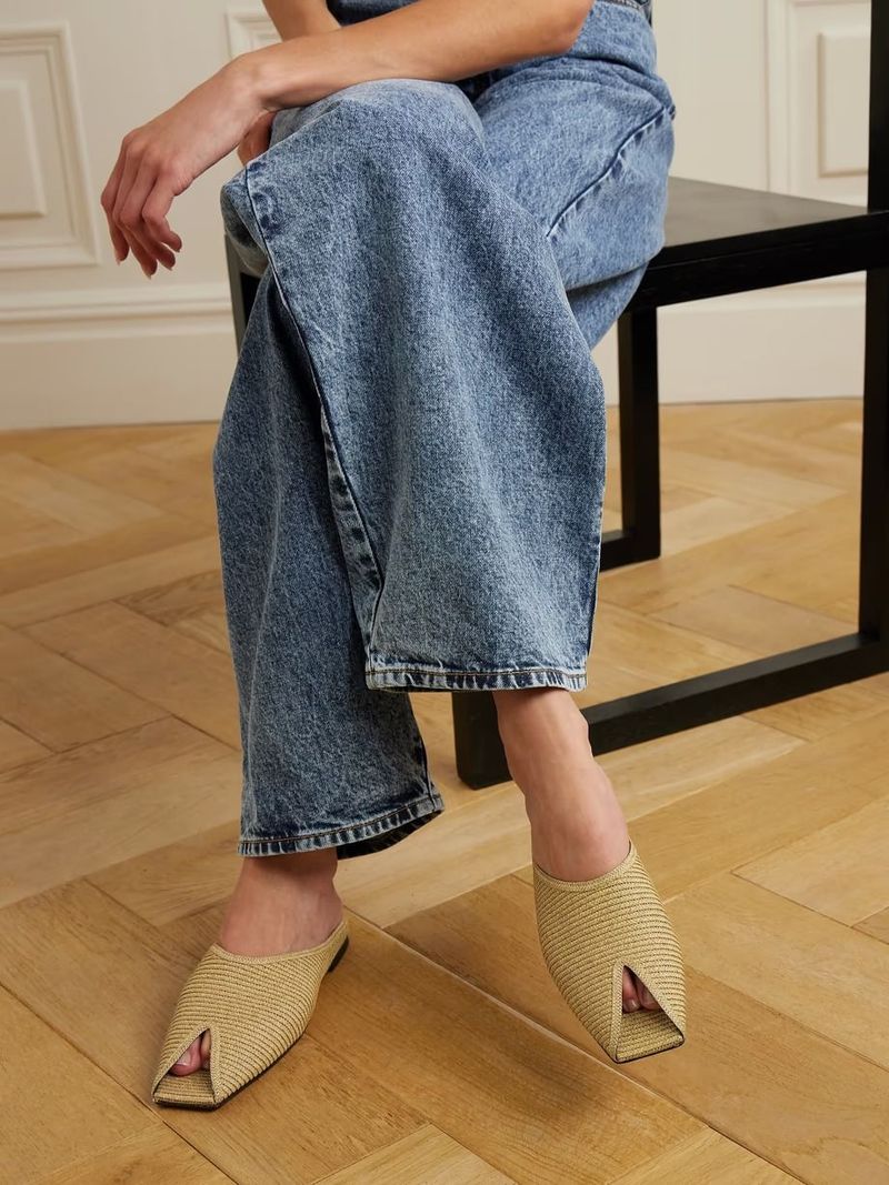 Woven Mules in Sand or Tobacco
