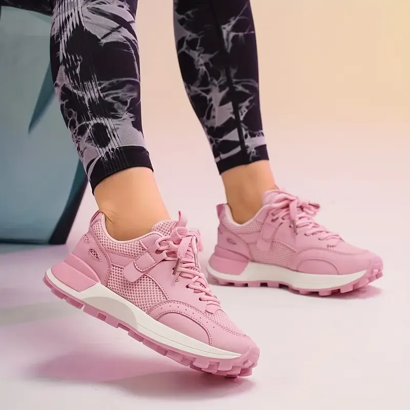Color-Blocked Neon Trainers