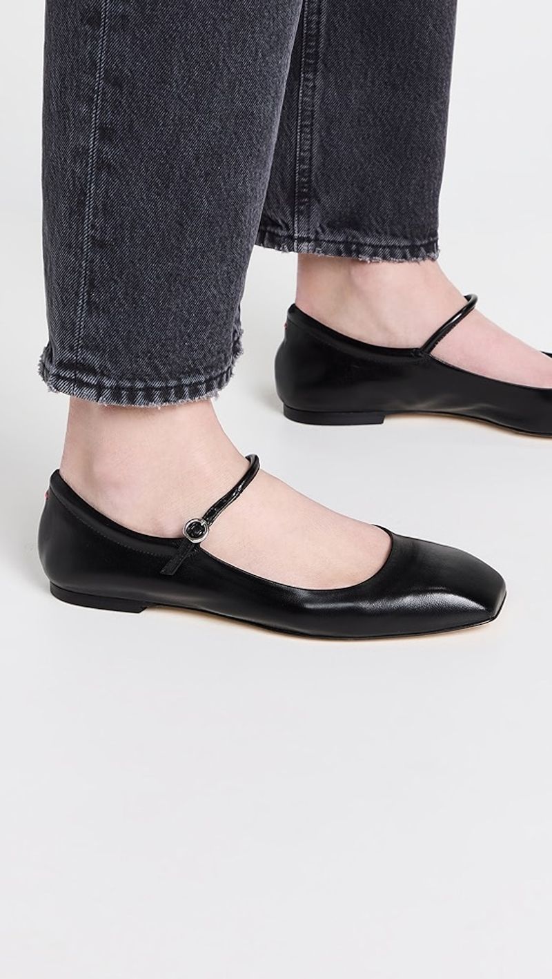 Aeyde 'Uma' Square-Toe Flats