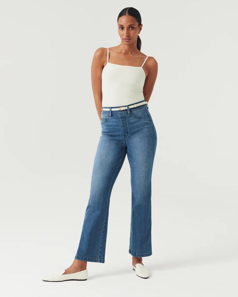 Cropped Kick-Flare Pants