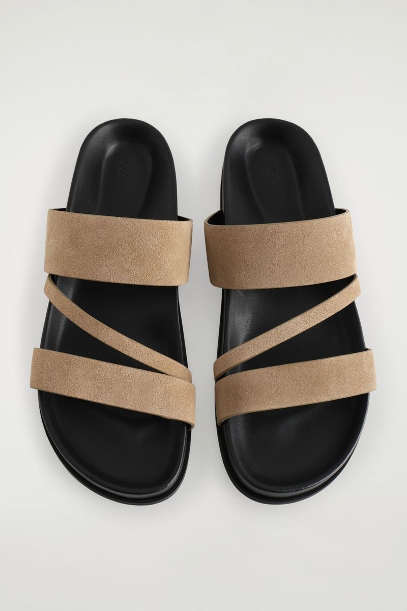 COS Multi-Strap Suede Sandals