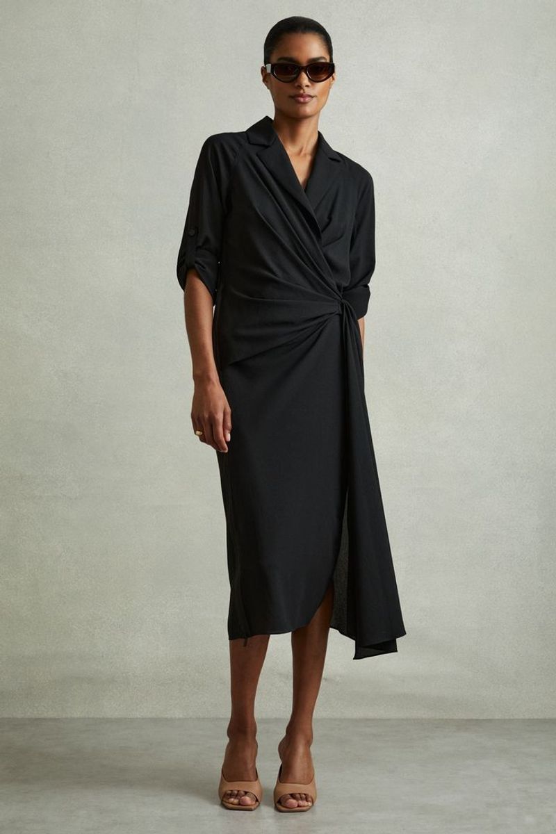 Go for a Wrap Dress in a Soft Print or Solid