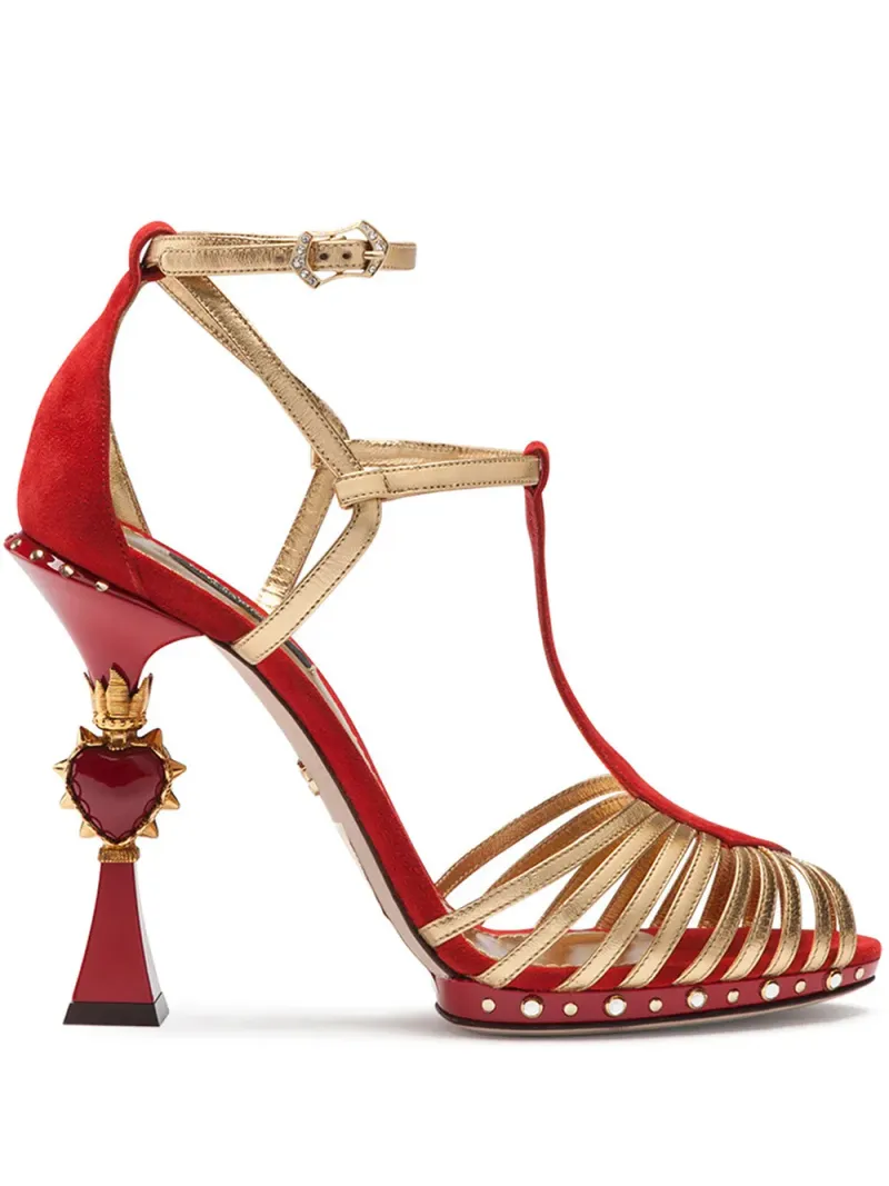 Dolce & Gabbana Sculpted-Heel Bette Sandals