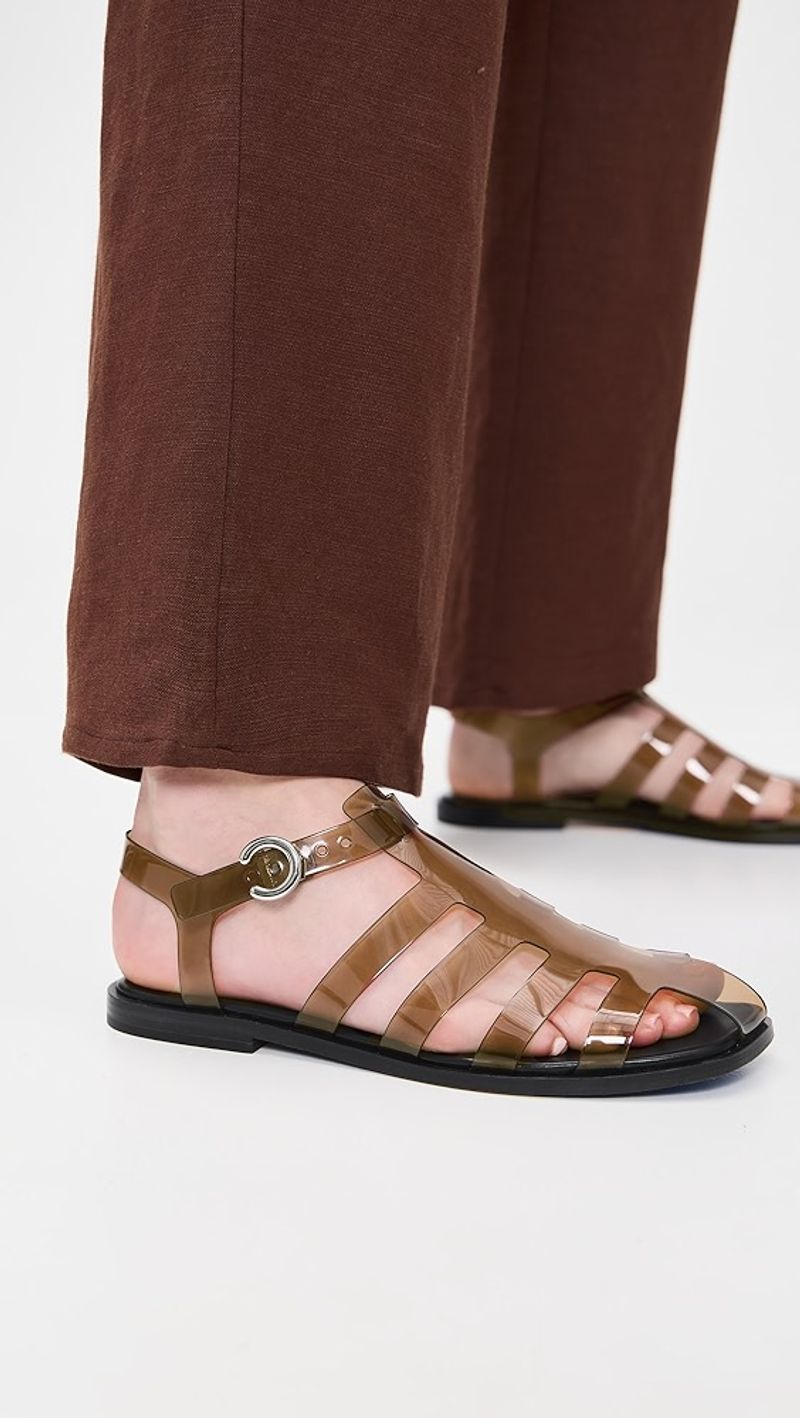 Vince Melina Jelly Ankle Strap Fisherman Sandal: Refined Reinterpretation