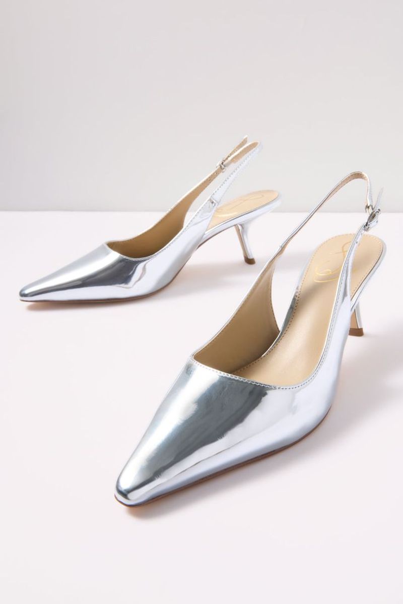 Sam Edelman Metallic Kitten Heels