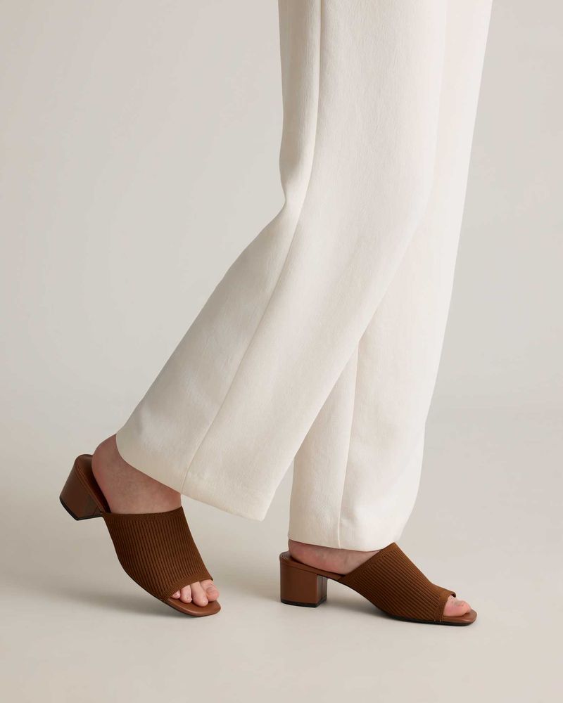 Heeled Mules with a Padded Footbed