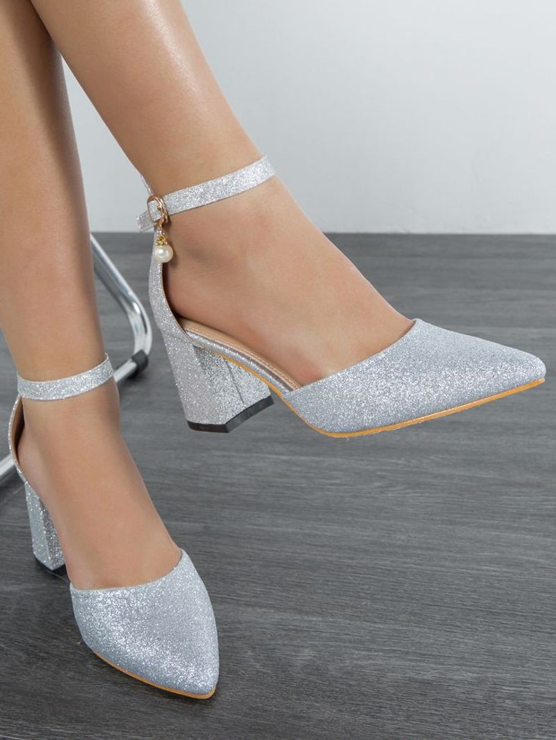 Extremely Bedazzled or Glitter-Covered Heels