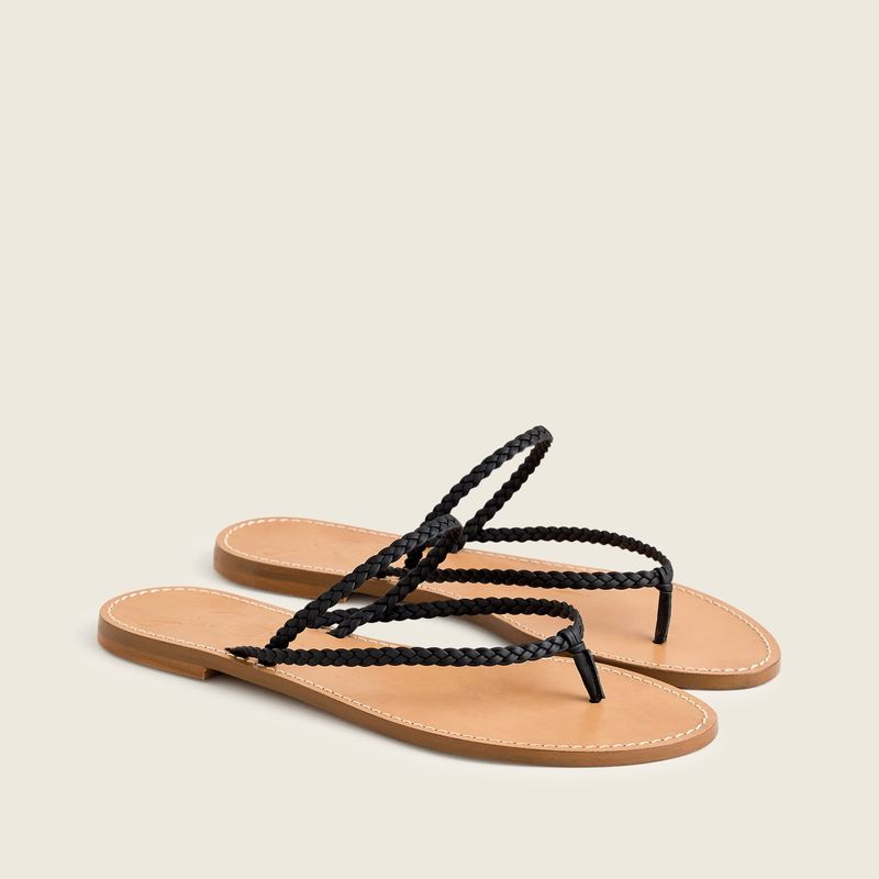J.Crew Factory Braided Thong Sandals