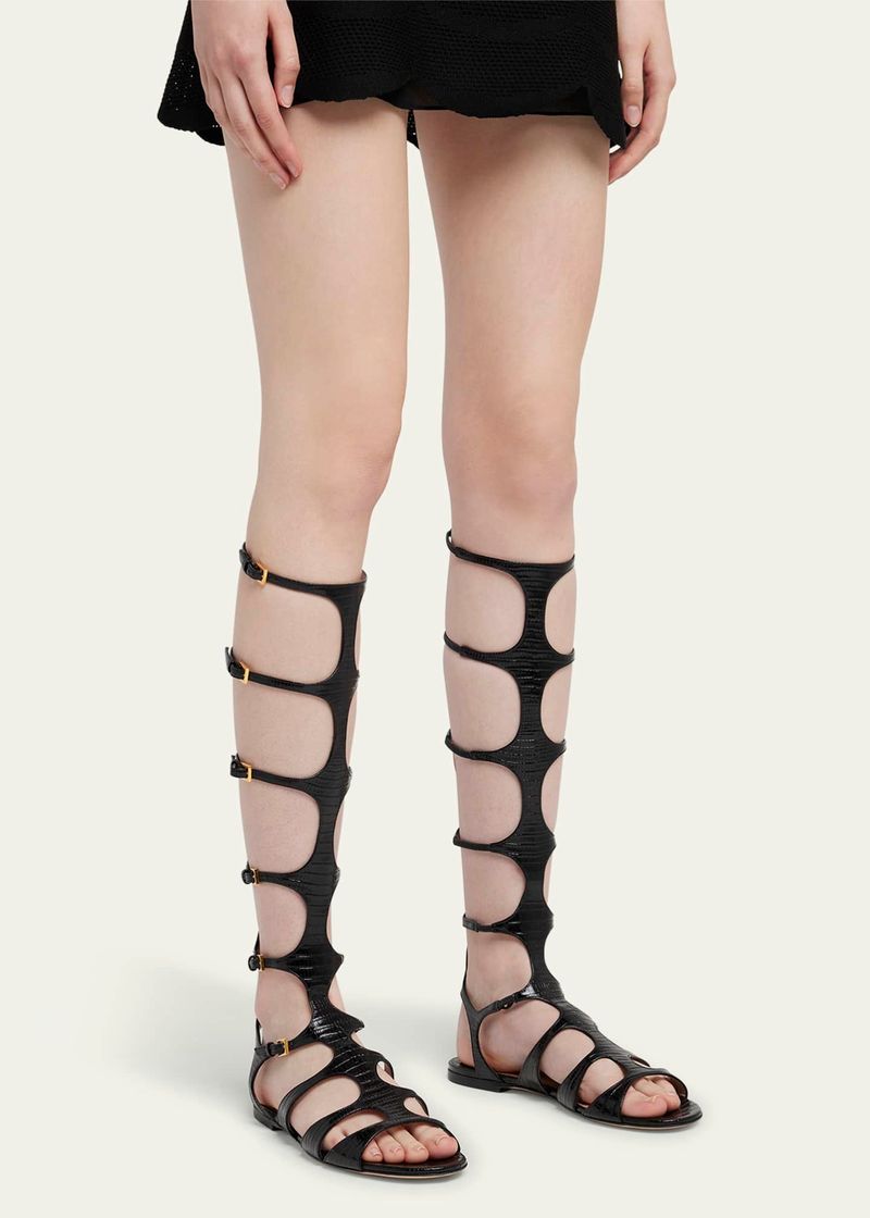 Gladiator Sandals with Excessive Straps