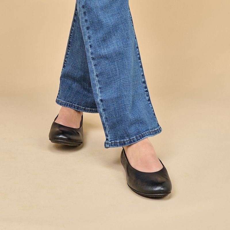 Ballet Flats with Elastic Backs