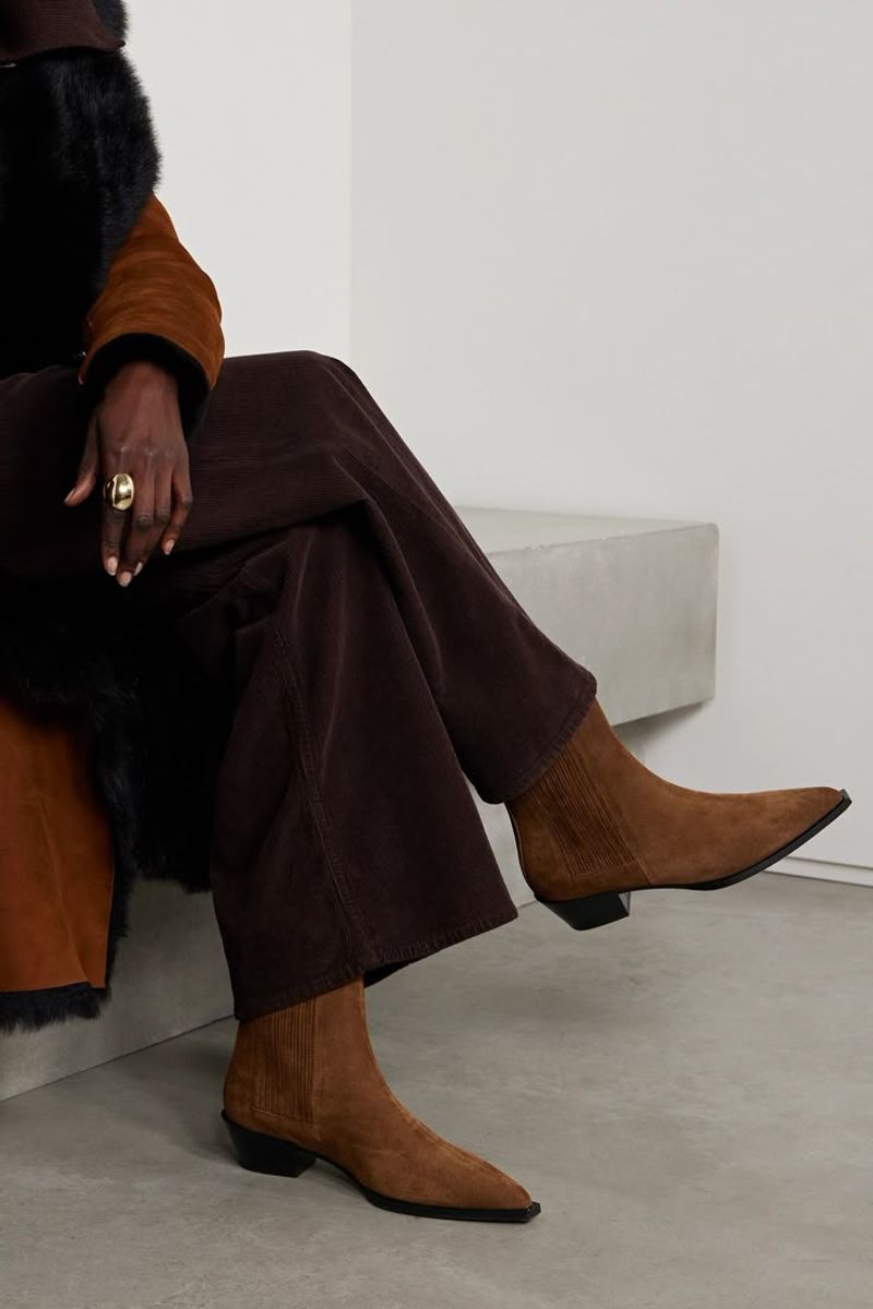Ankle Boots in Soft Leather or Suede