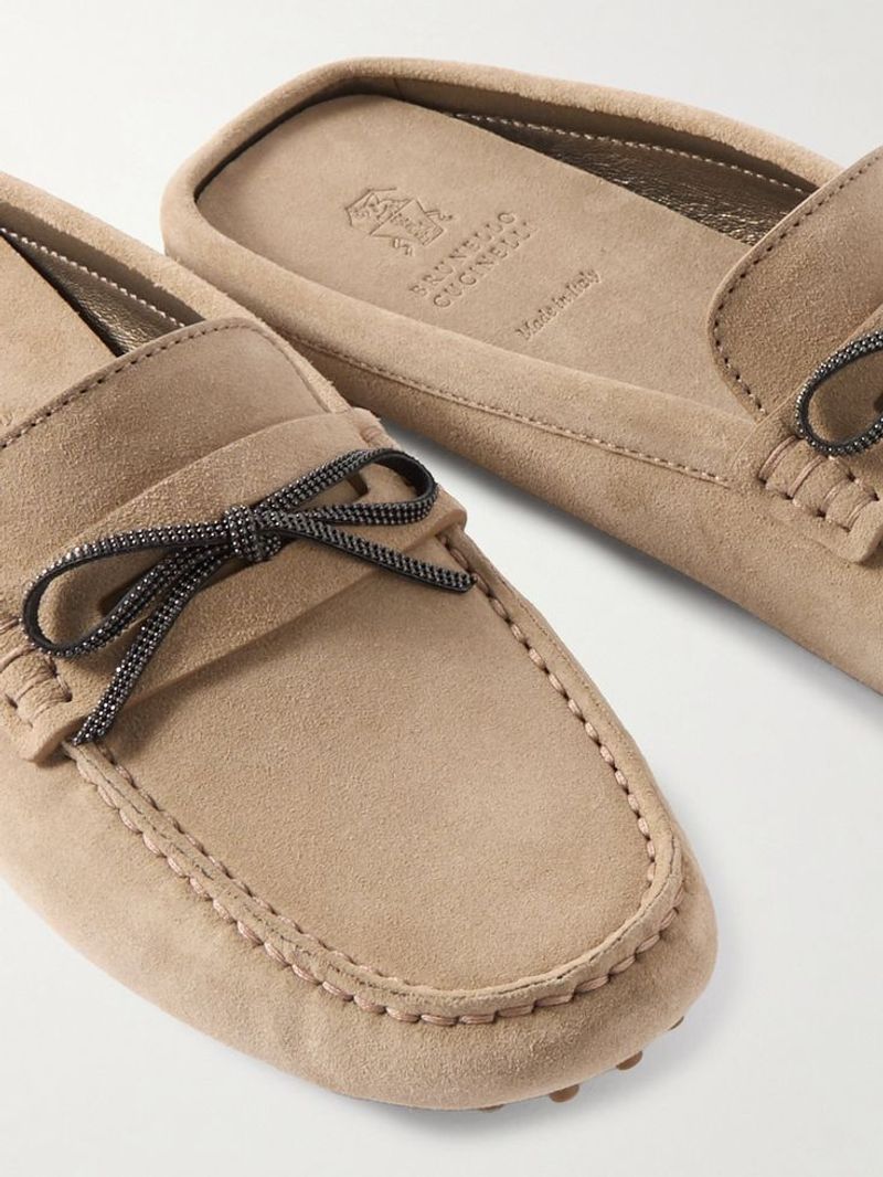 Brunello Cucinelli Suede Boat Shoes