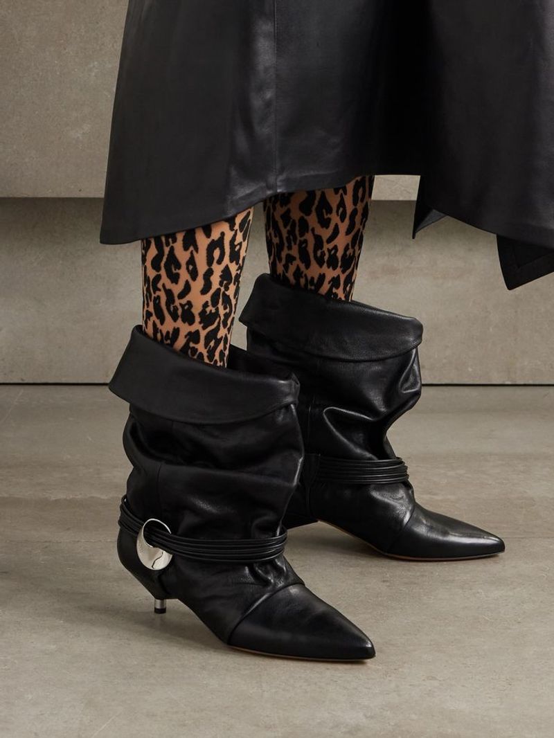 Low-Cut Ankle Boots with Too Much Slouch