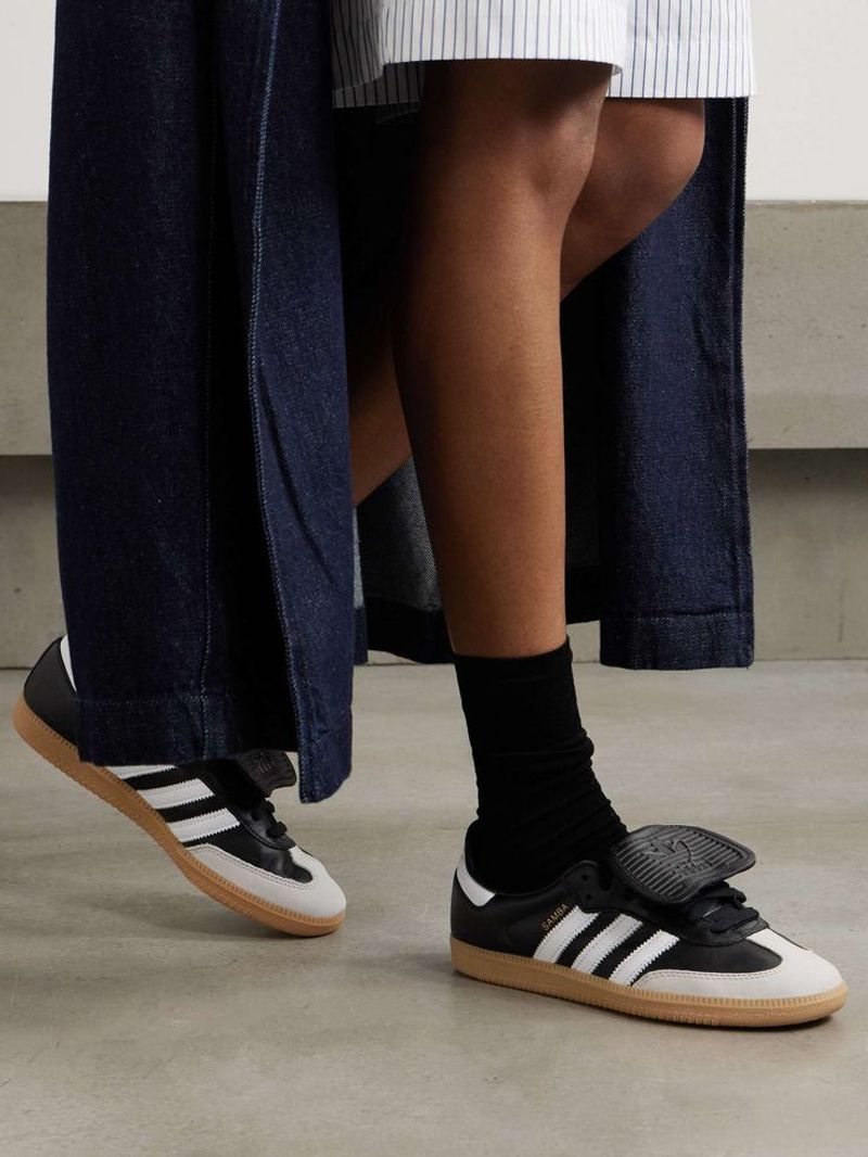 Adidas Samba LT Nubuck-Trimmed Leather Sneakers