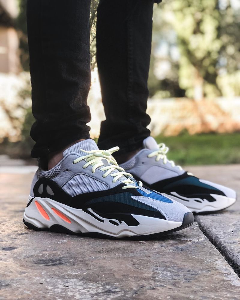 Chunky Neon Dad Sneakers With Random Logos