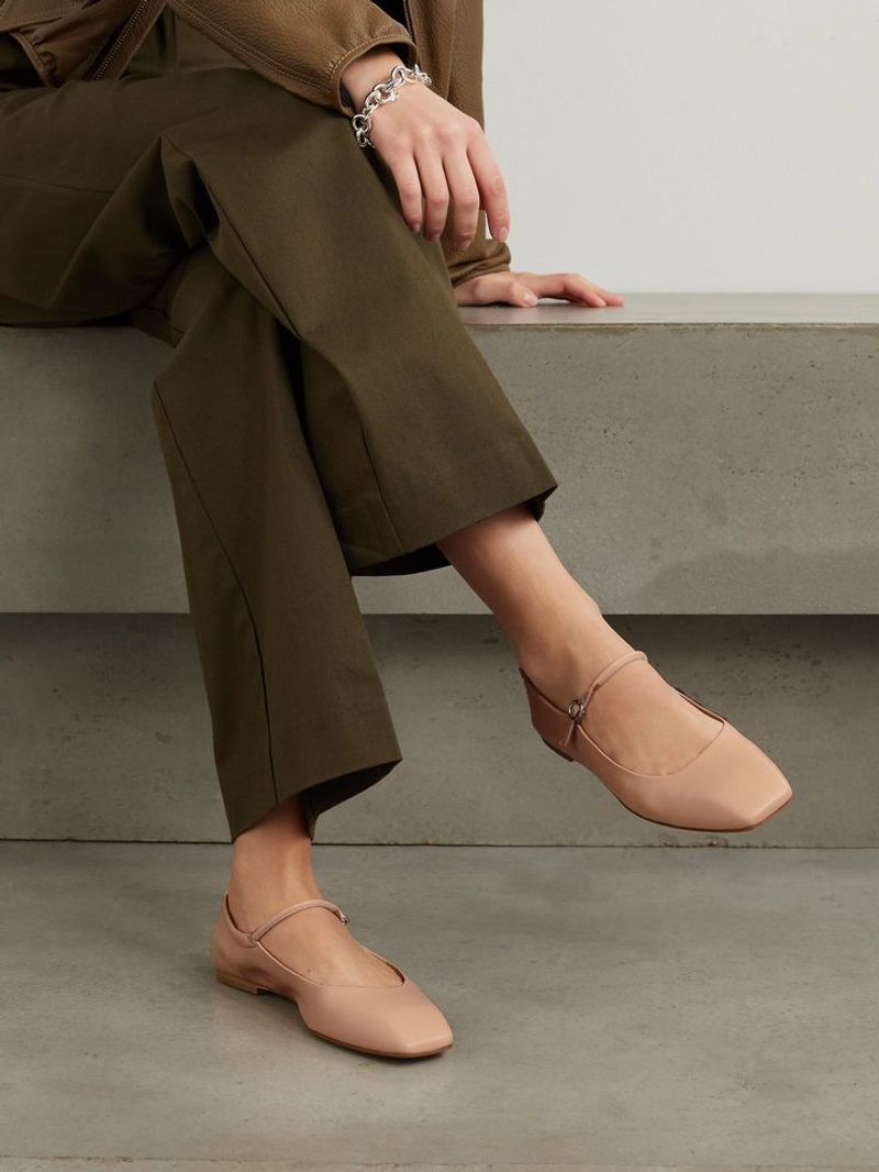Square-Toe Flats