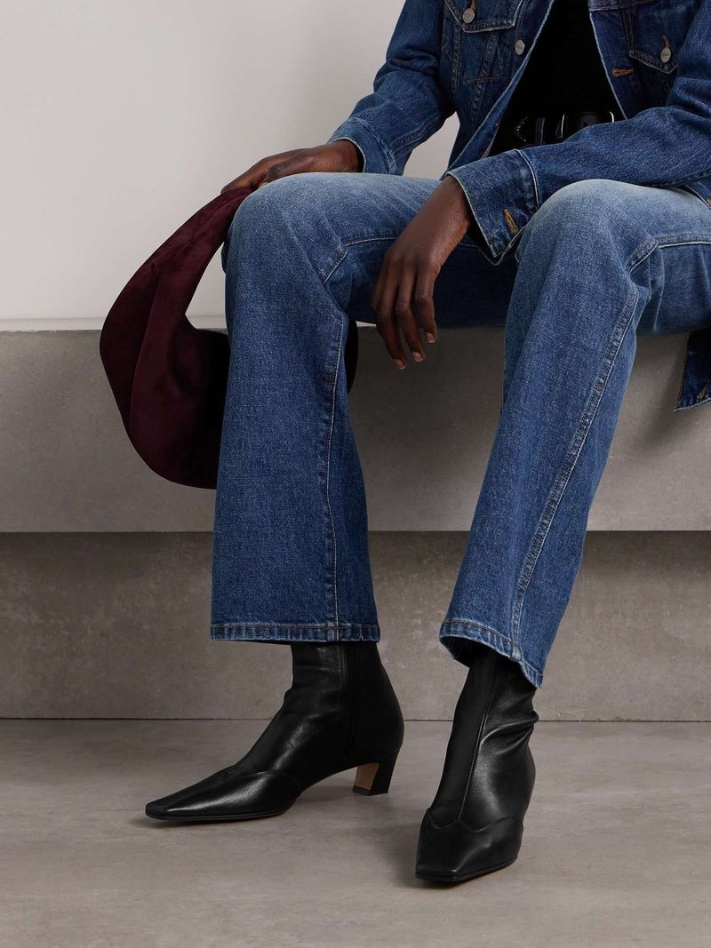 Slim Ankle Boots with a Tapered Toe