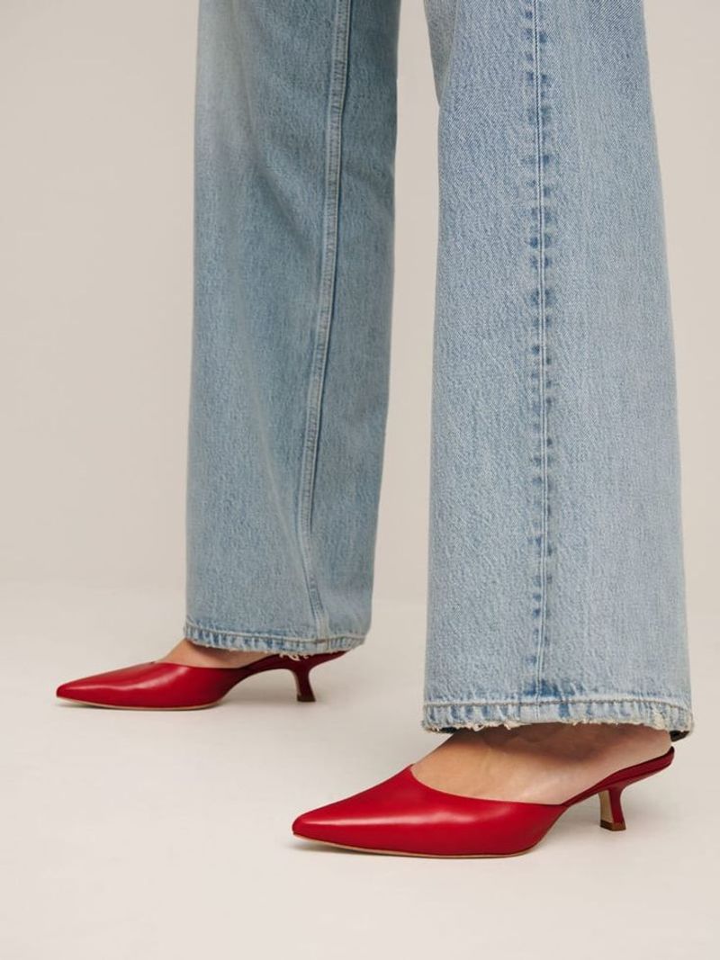 Kitten Heel Mules