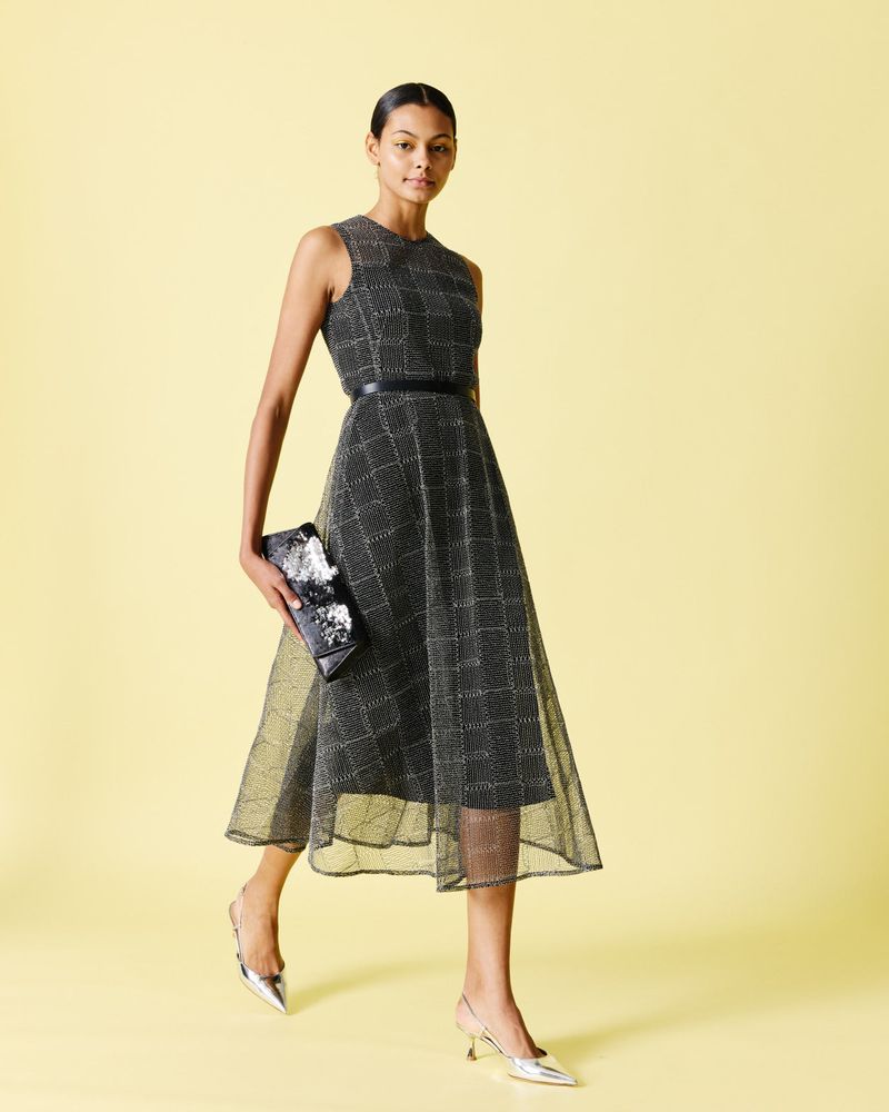 Akris Punto Fit-and-Flare Midi Dress