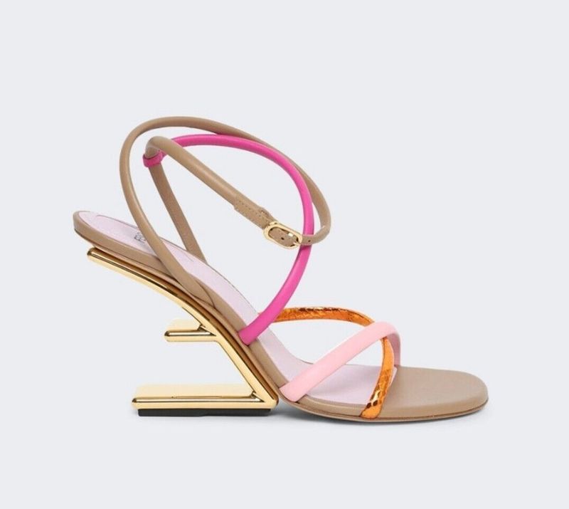 Fendi First Sculpted Heel Sandals